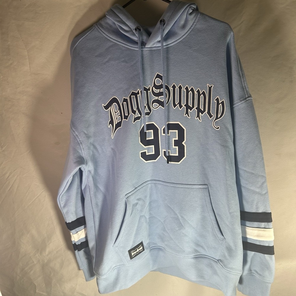 Dogg Supply By Snoop Dogg Los Angeles 93 Hoodie Blue Men's Medium Pullover